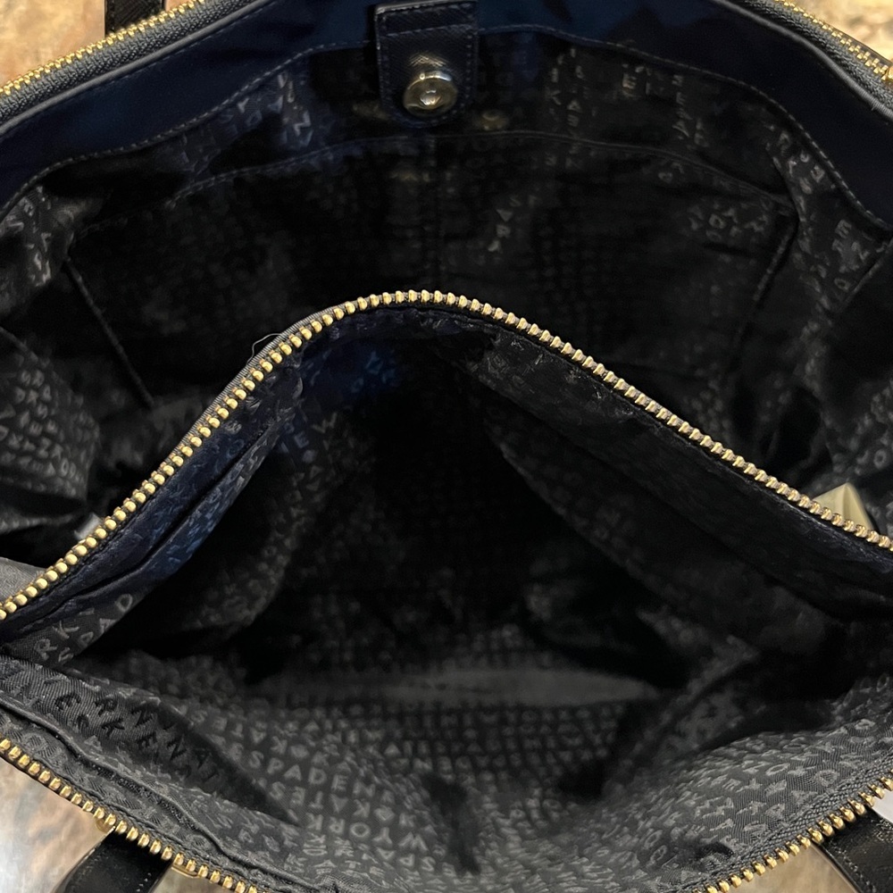 KATE SPADE NEW YORK Wilson Road Alyse Satchel Bag in Black Nylon #WKRU4715 - Picture 6 of 12
